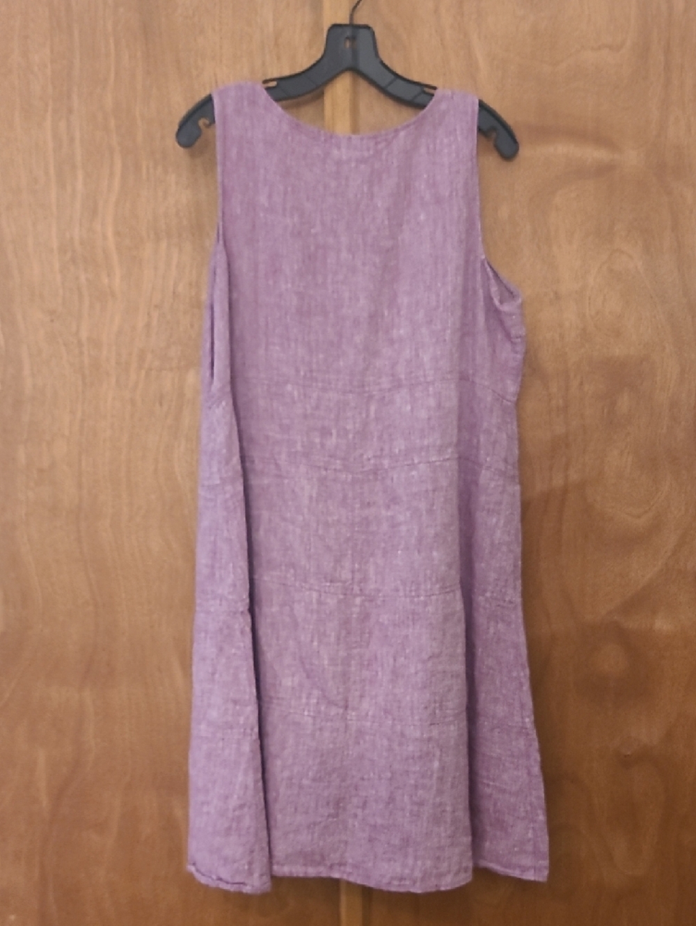 J. Jill Lavender Sleeveless Linen Midi Dress - Picture 3 of 4